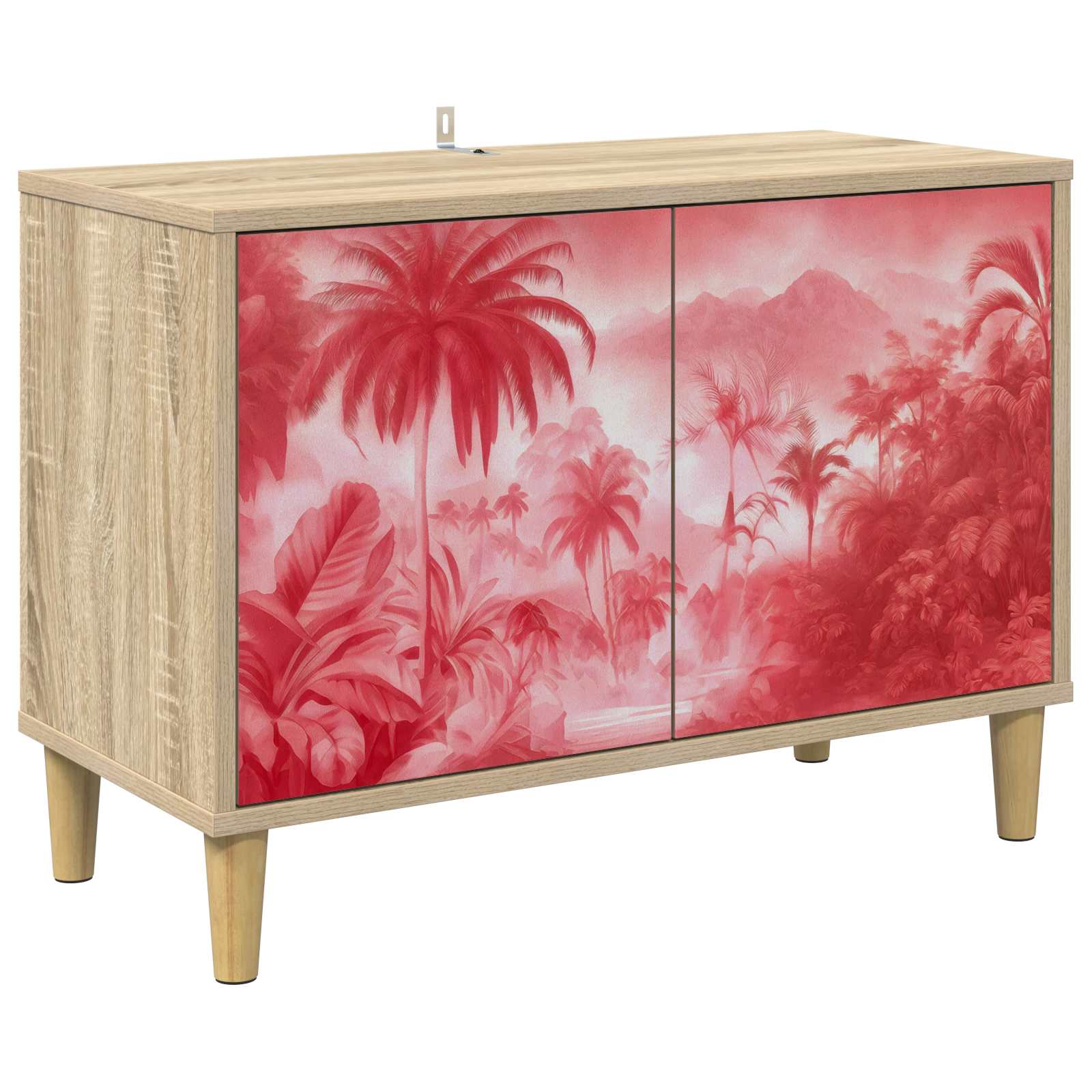 vidaXL TV-kaappi AACHEN 69 x 33 x 50 cm Sonoma Tekninen puu