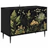 vidaXL Telerikapp RHENEN 69 x 33 x 50,5 cm Must tamm Tehispuit