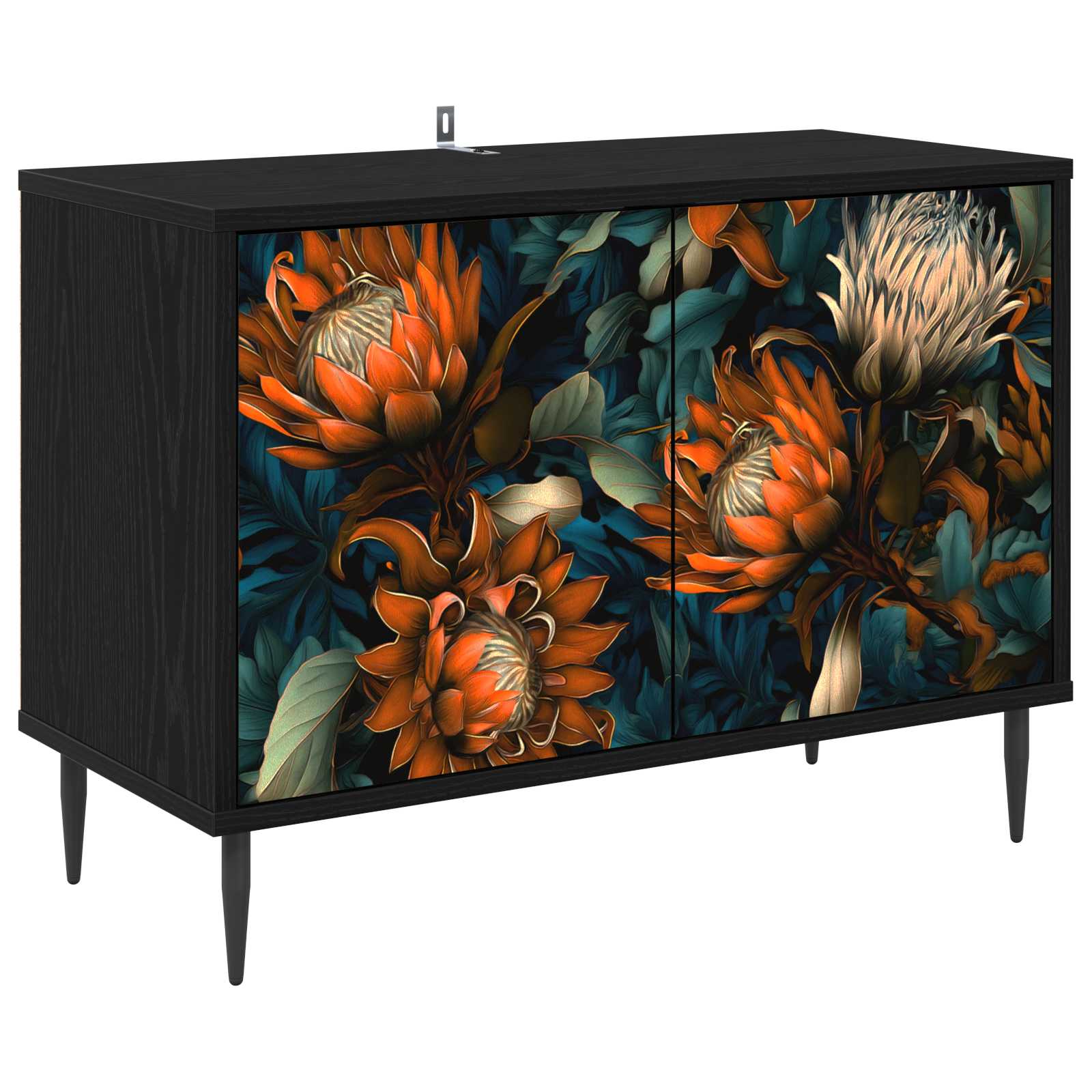 Ντουλάπι TV LOCHEM 69 x 33 x 50,5 εκ. Μαύρη Δρυς