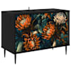 vidaXL Telerikapp LOCHEM 69 x 33 x 50,5 cm Must tamm Tehispuit