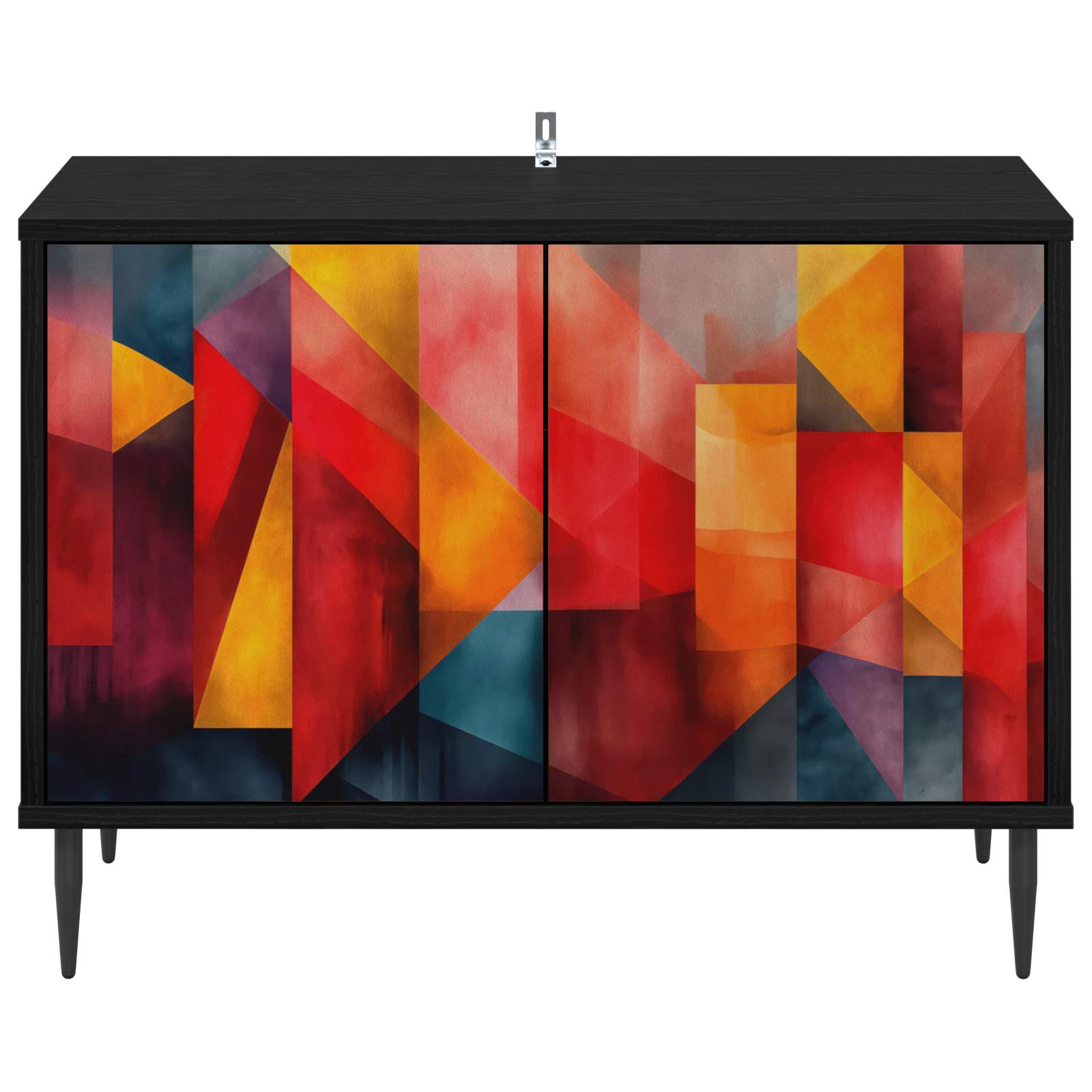 Ντουλάπι TV HEESCH 69 x 33 x 50,5 εκ. Μαύρη Δρυς - Image 3