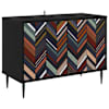 vidaXL Telerikapp OMMEN 69 x 33 x 50,5 cm Must tamm Tehispuit