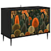 vidaXL Telerikapp ZAANDAM 69 x 33 x 50,5 cm Must tamm Tehispuit