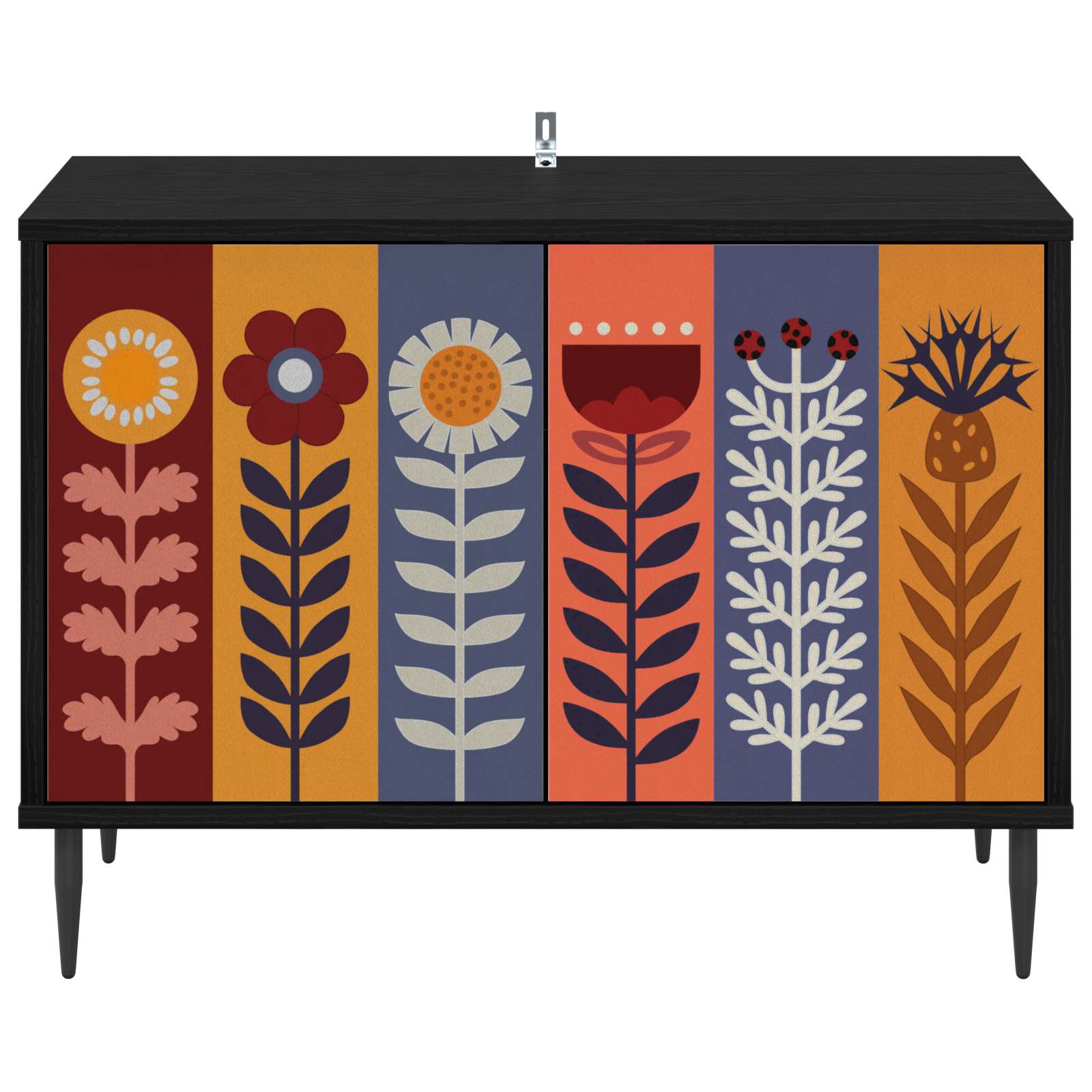 Ντουλάπι TV ESSEN 69 x 33 x 50,5 εκ. Μαύρη Δρυς - Image 3