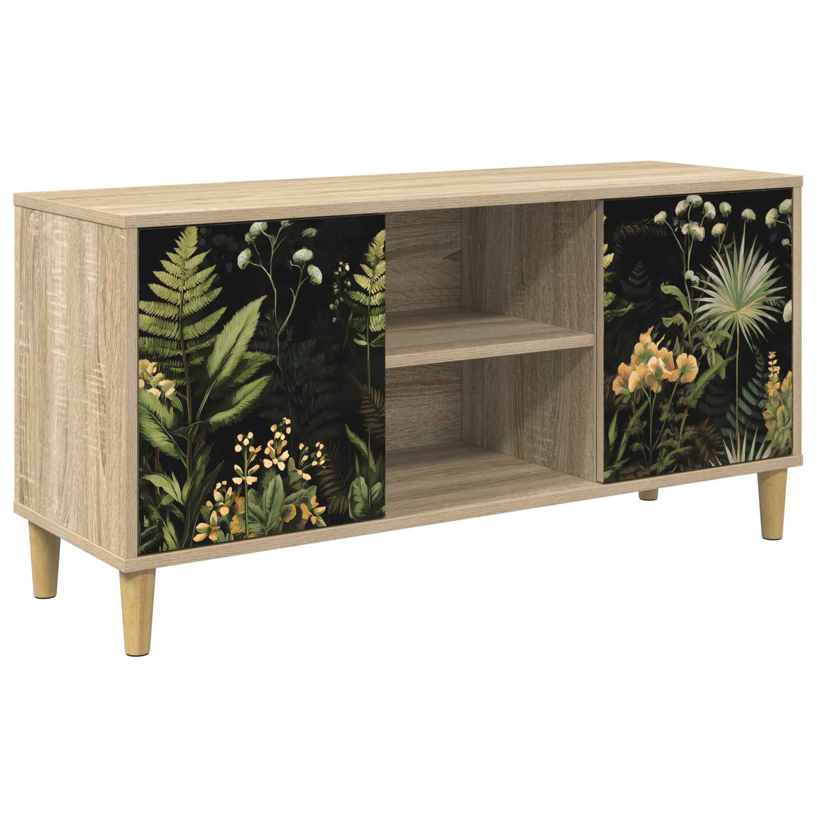 vidaXL TV-kaappi RHENEN 102 x 33 x 50 cm Sonoma Tekninen puu