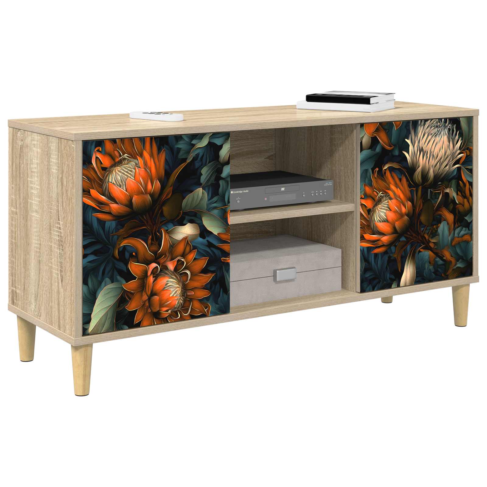 Ντουλάπι TV LOCHEM 102 x 33 x 50 εκ. Sonoma Επεξεργασμένο Ξύλο - Image 3