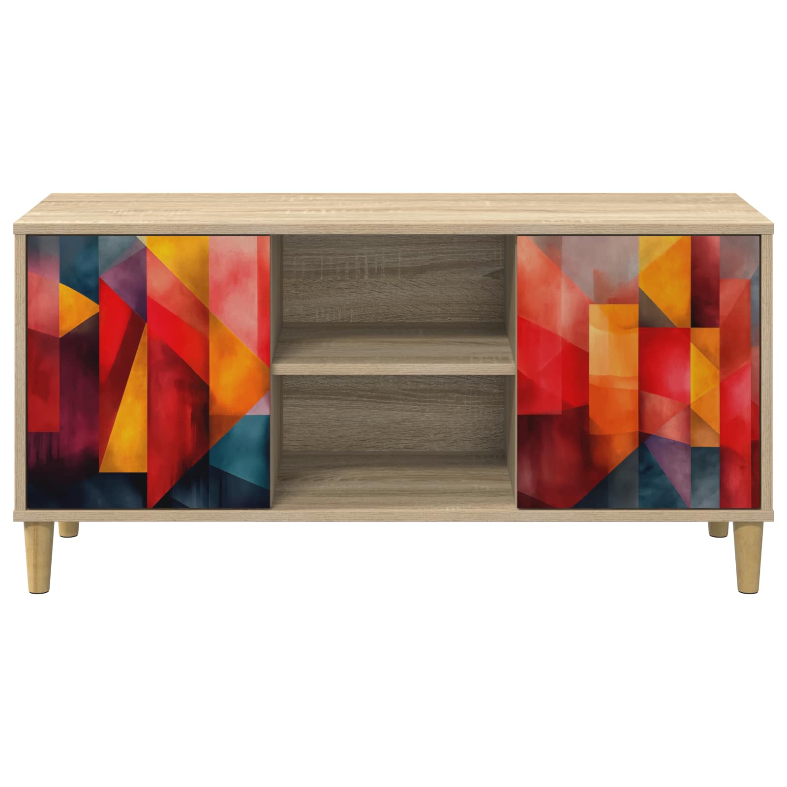 Ντουλάπι TV HEESCH 102 x 33 x 50 εκ. Sonoma Επεξεργασμένο Ξύλο - Image 3
