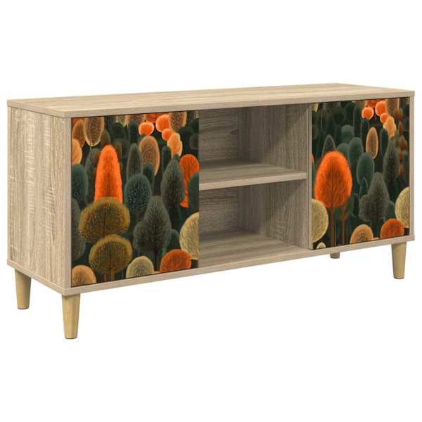 vidaXL Telerikapp ZAANDAM 102 x 33 x 50 cm Sonoma Tehispuit