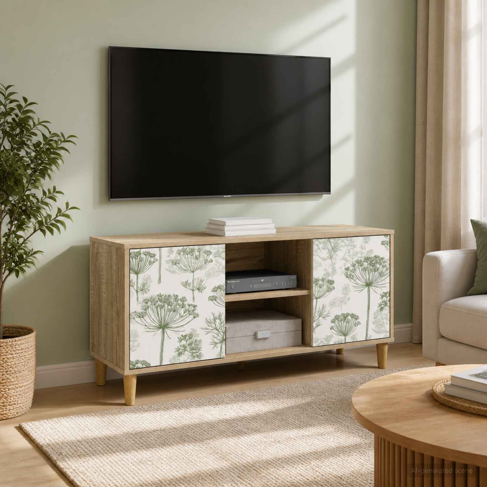 vidaXL TV-Schrank GOTHA 102 x 33 x 50 cm Sonoma Holzwerkstoff