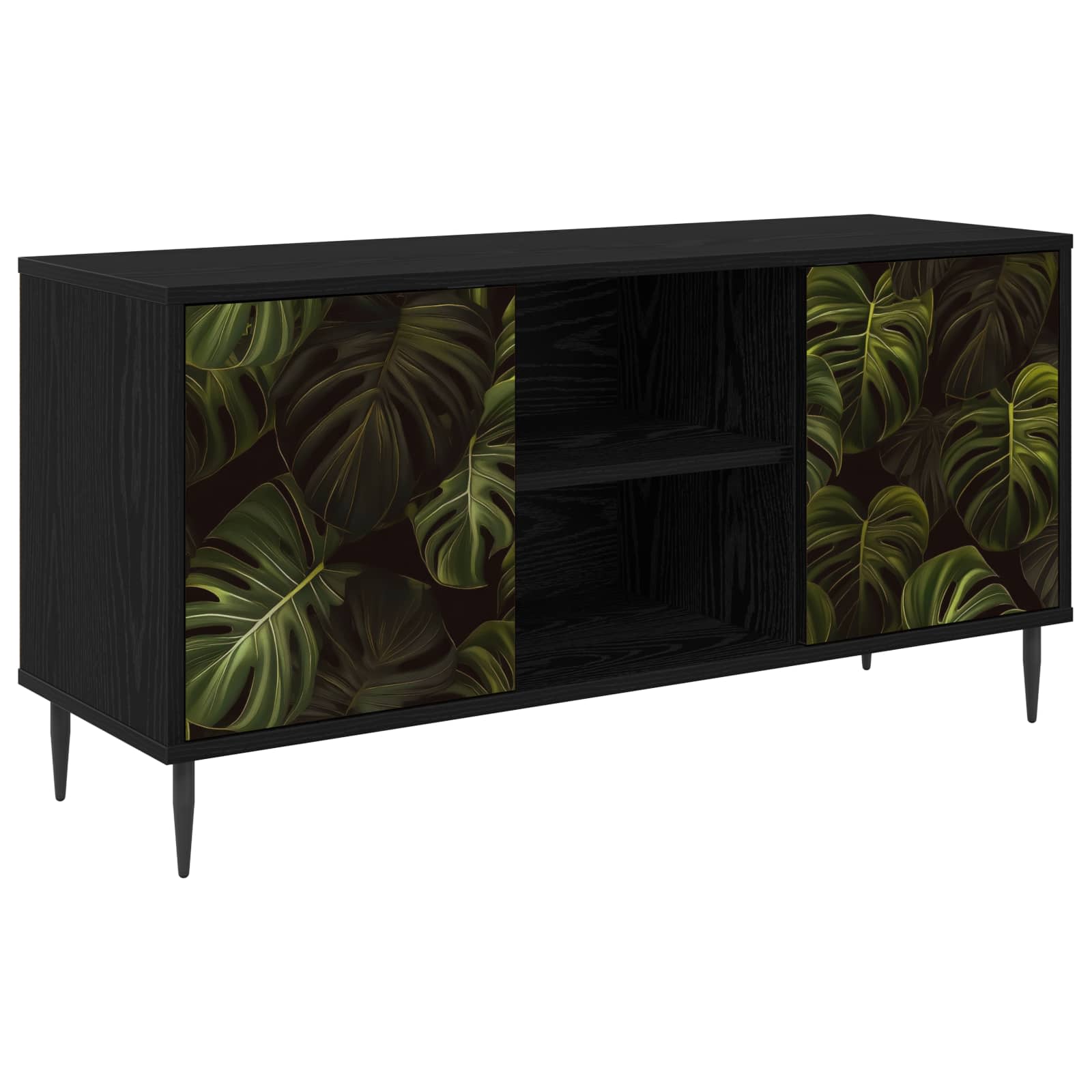 Ντουλάπι TV ELBURG 102 x 33 x 51 εκ Μαύρη Δρυς