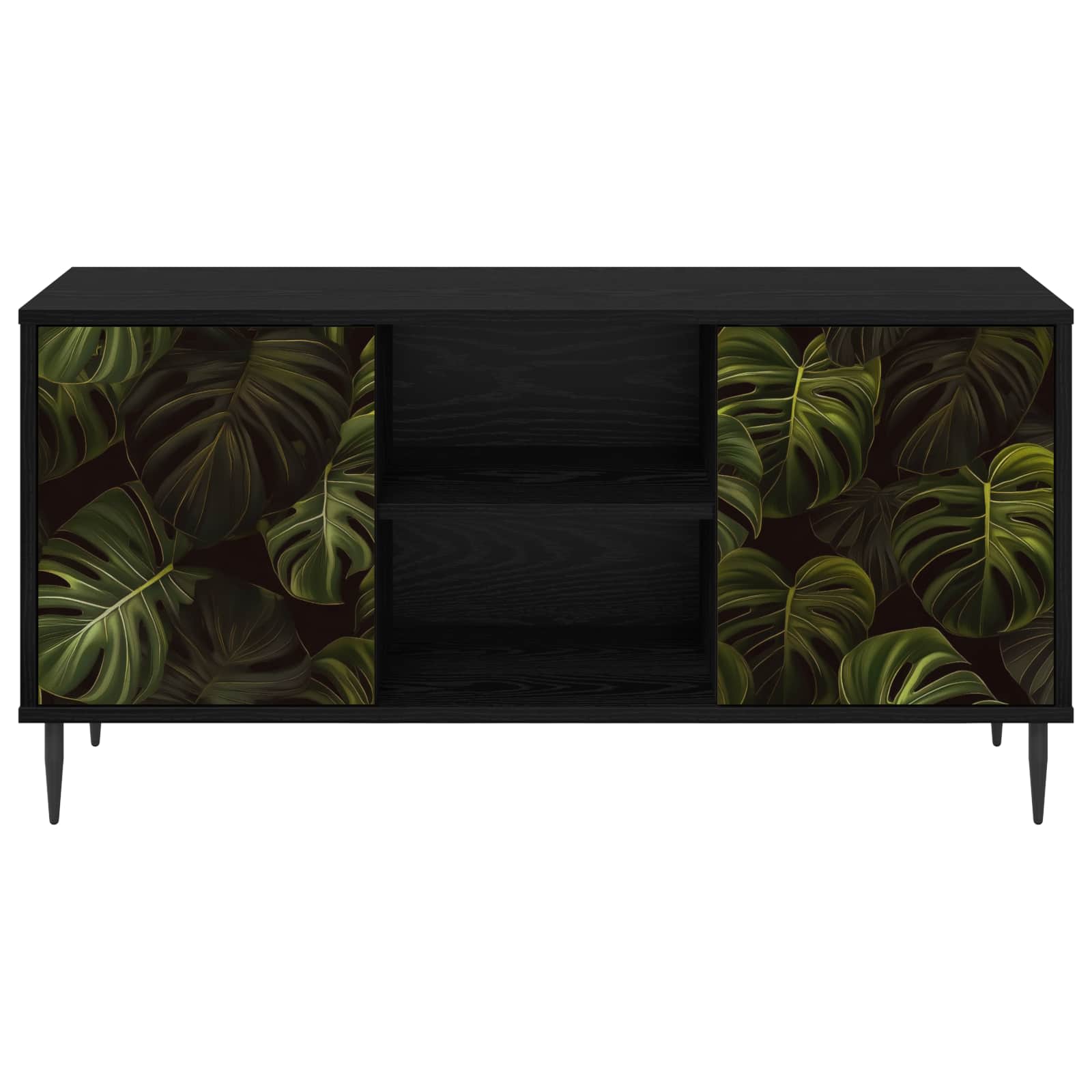 Ντουλάπι TV ELBURG 102 x 33 x 51 εκ Μαύρη Δρυς - Image 3