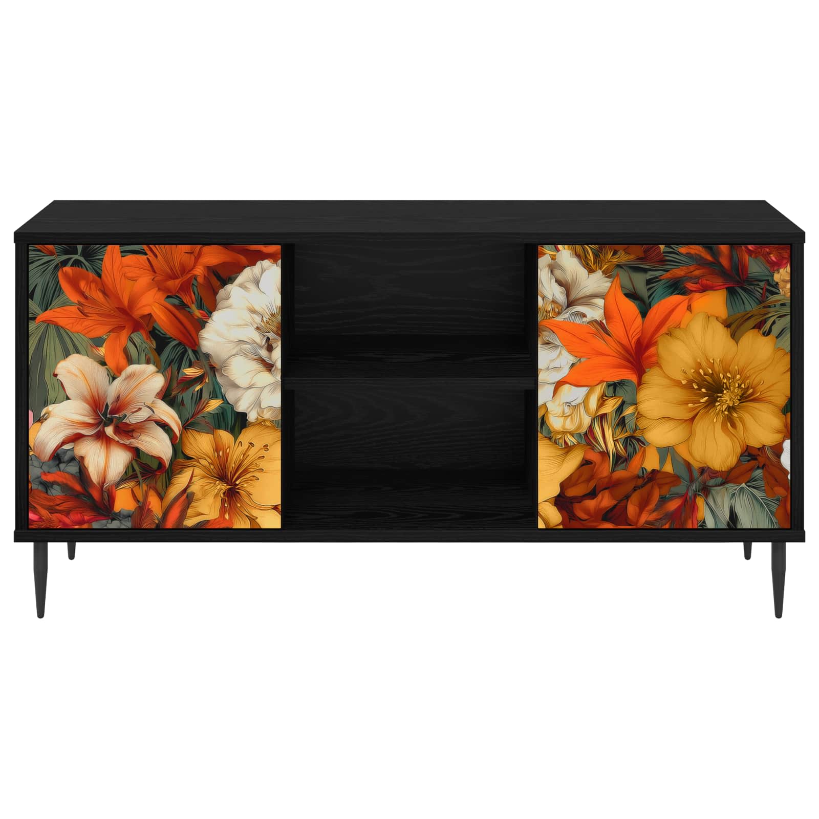Ντουλάπι TV GENNEP 102 x 33 x 51 εκ Μαύρη Δρυς - Image 3