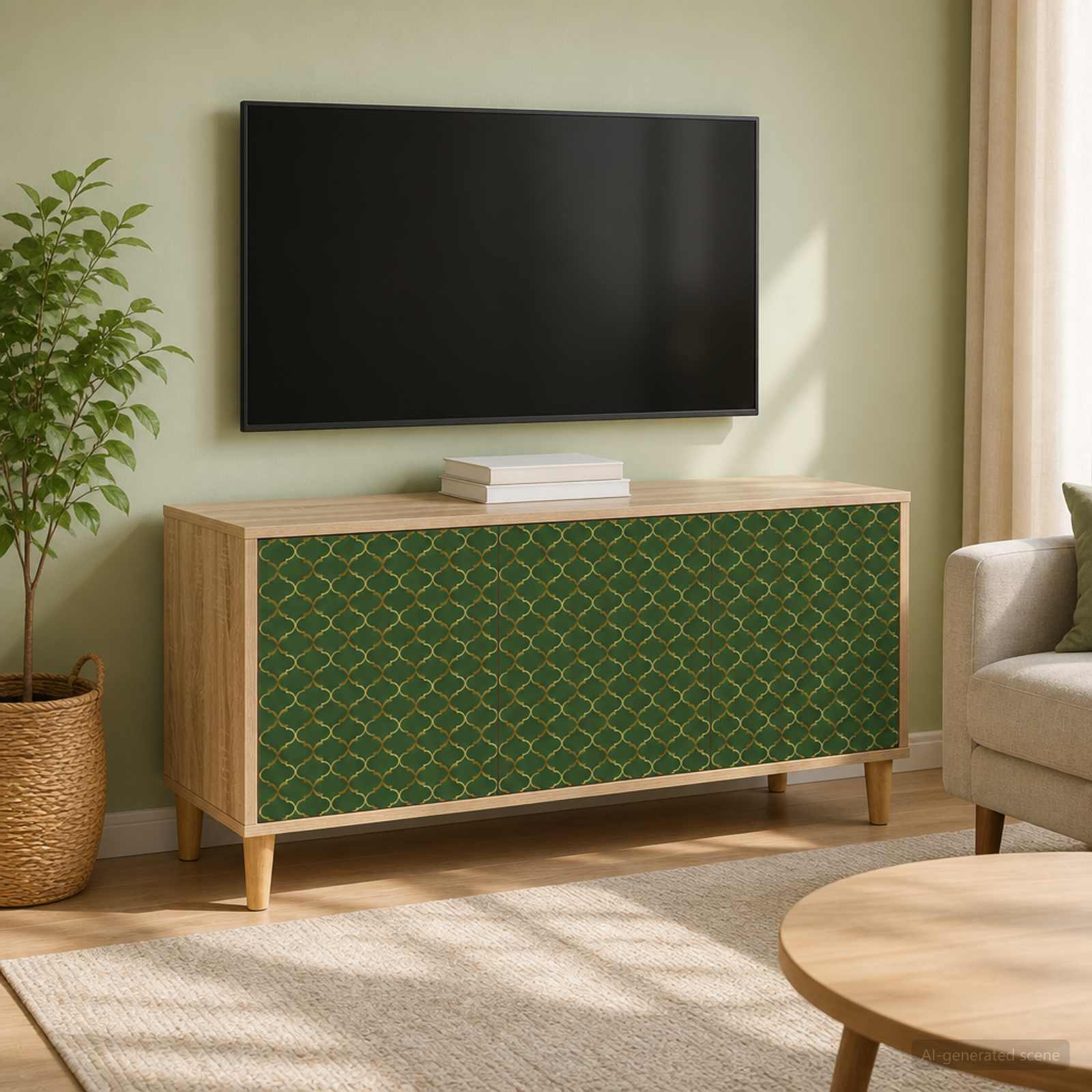 Telerikapp GELEEN 102 x 33 x 50 cm Sonoma Tehispuit