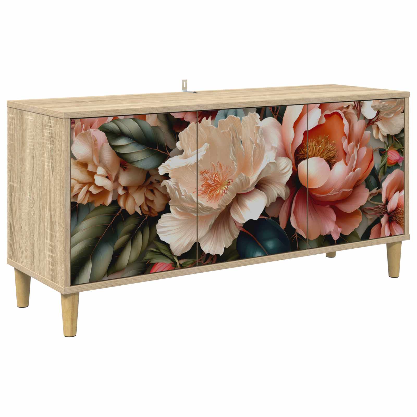 vidaXL TV-kaappi BORNE 102 x 33 x 50 cm Sonoma Tekninen puu