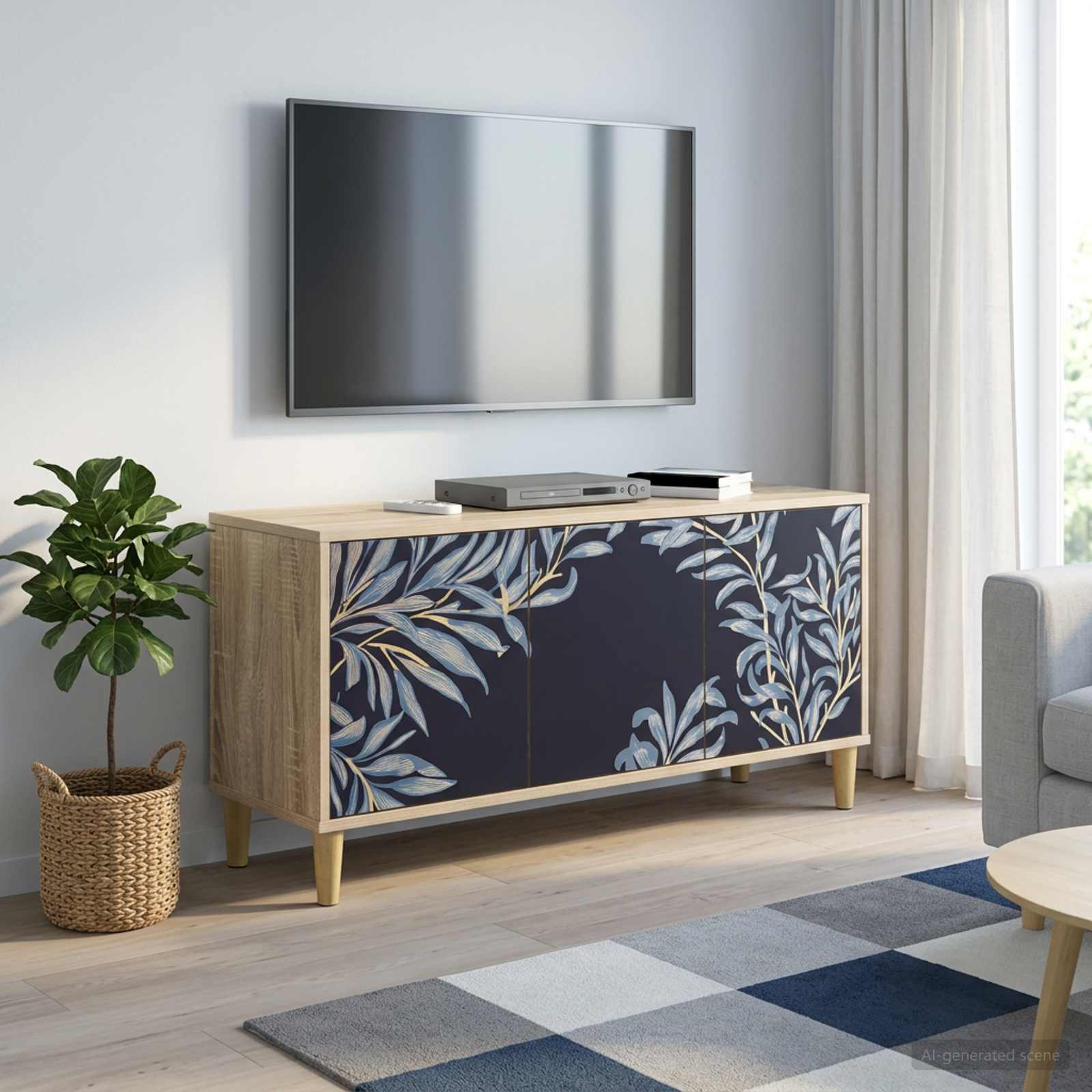 vidaXL TV-kaappi DOKKUM 102 x 33 x 50 cm Sonoma Tekninen puu