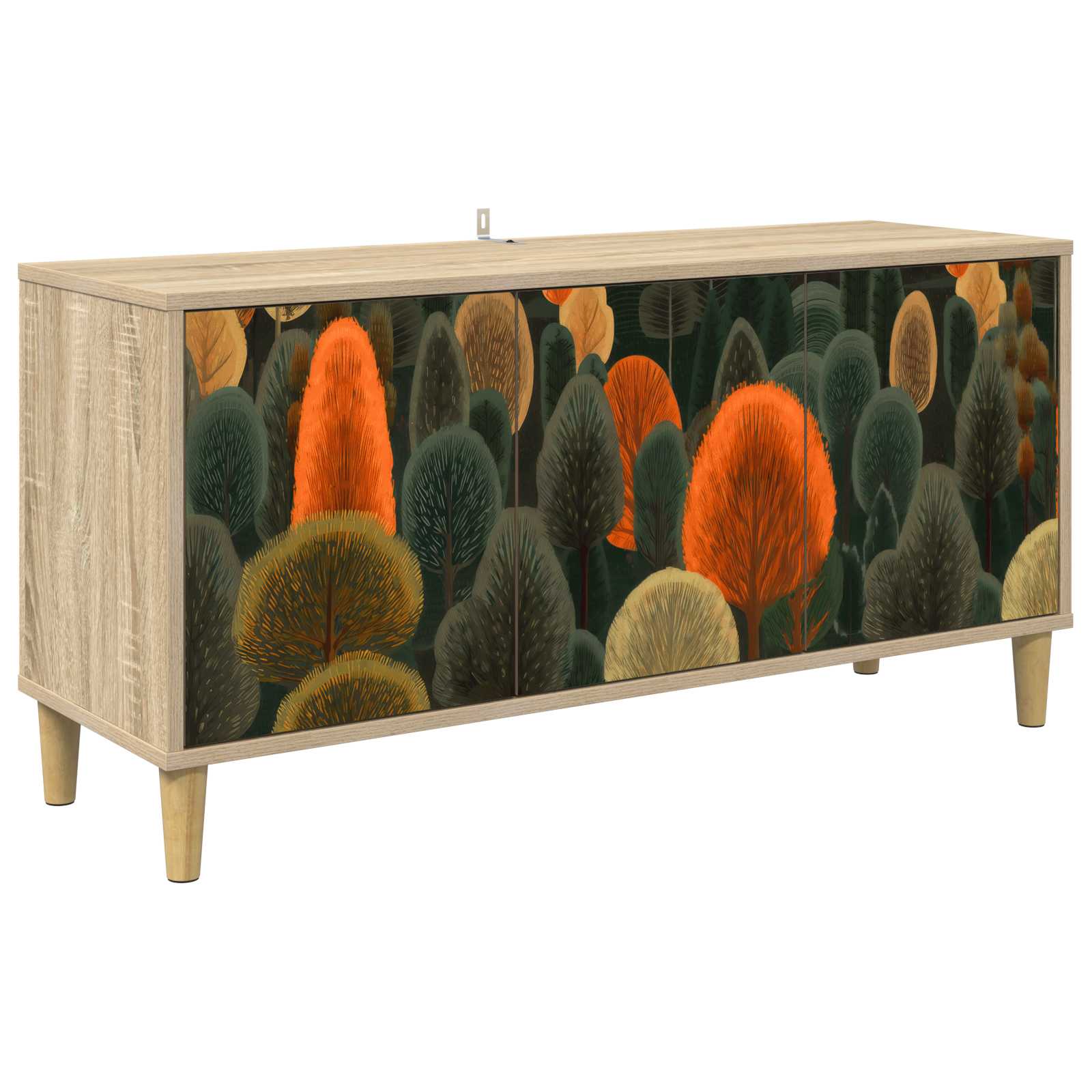vidaXL TV-kaappi ZAANDAM 102 x 33 x 50 cm Sonoma Tekninen puu