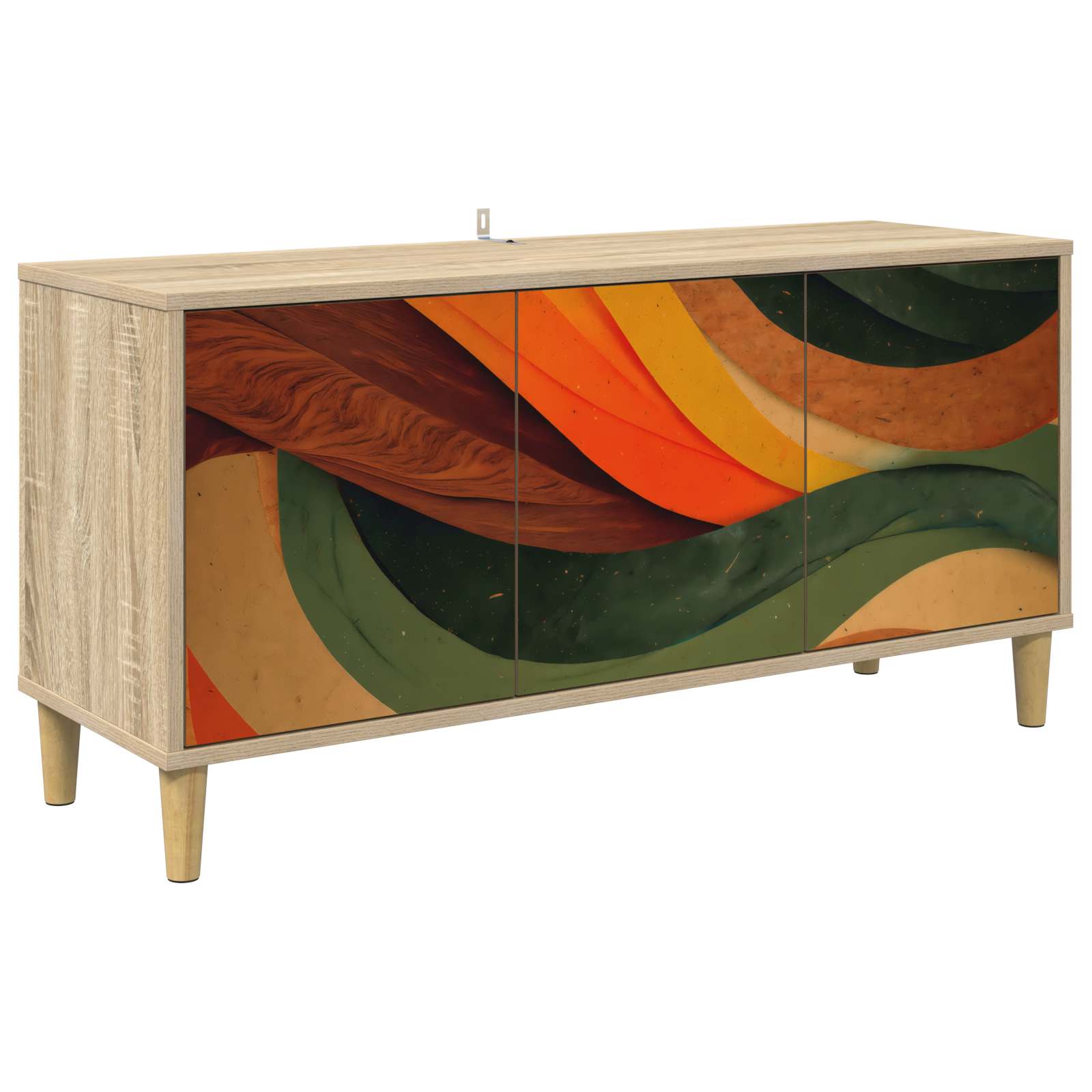 vidaXL TV-kaappi BONN 102 x 33 x 50 cm Sonoma Tekninen puu