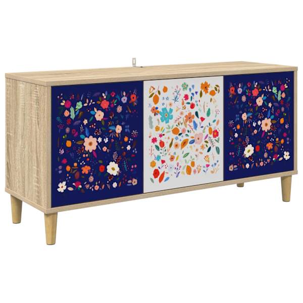 vidaXL Telerikapp MAINZ 102 x 33 x 50 cm Sonoma Tehispuit