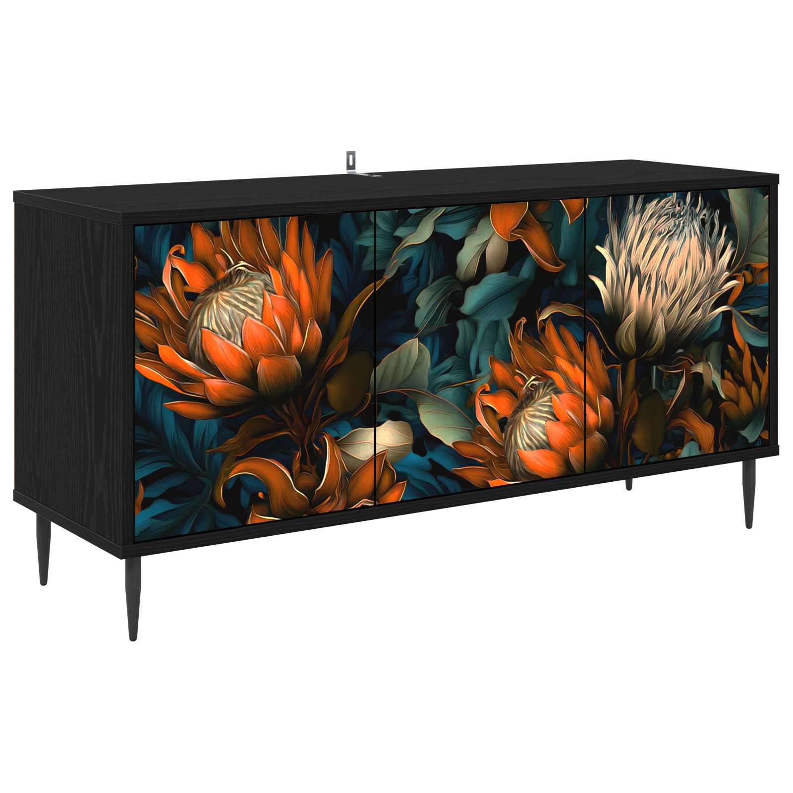 Ντουλάπι TV LOCHEM 102 x 33 x 51 εκ Μαύρη Δρυς