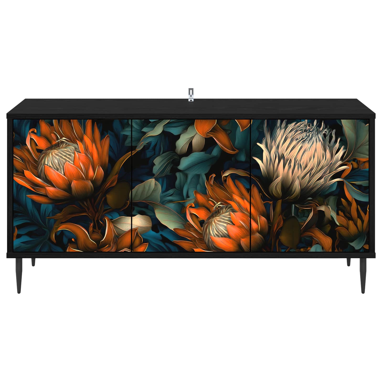 Ντουλάπι TV LOCHEM 102 x 33 x 51 εκ Μαύρη Δρυς - Image 3