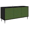 vidaXL Telerikapp GELEEN 102 x 33 x 51 cm Must tamm Tehispuit