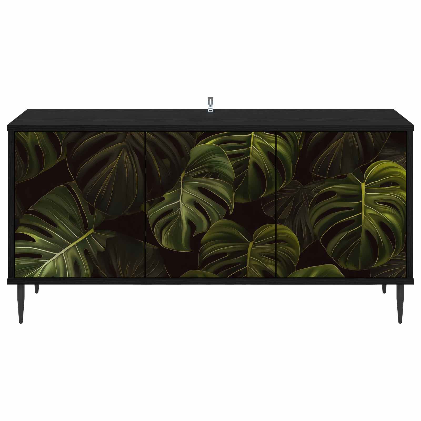 Ντουλάπι TV ELBURG 102 x 33 x 51 εκ Μαύρη Δρυς - Image 3