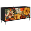 vidaXL Telerikapp GENNEP 102 x 33 x 51 cm Must tamm Tehispuit
