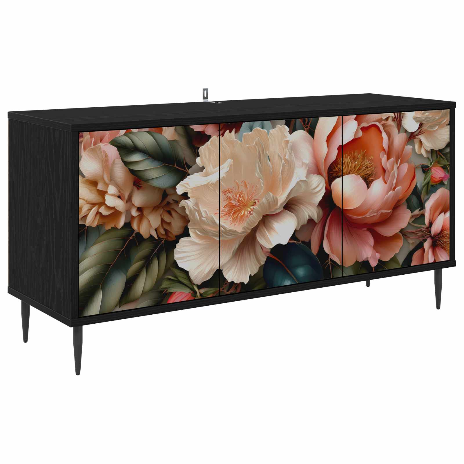 Ντουλάπι TV BORNE 102 x 33 x 51 εκ Μαύρη Δρυς