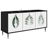 vidaXL Telerikapp HANAU 102 x 33 x 51 cm Must tamm Tehispuit