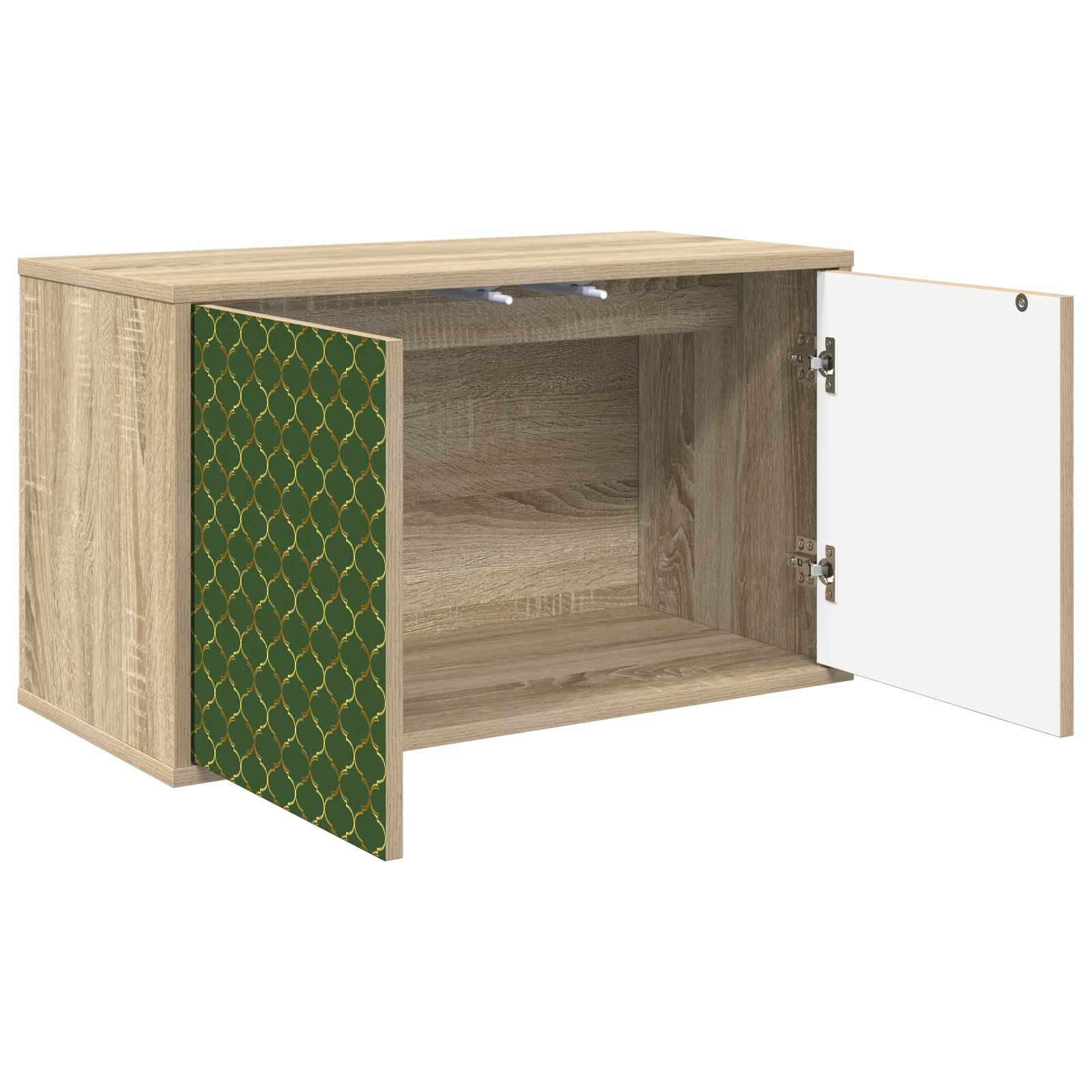 Seinälle kiinnitettävä TV-kaapisto GELEEN 69 x 33 x 40 cm - Image 2