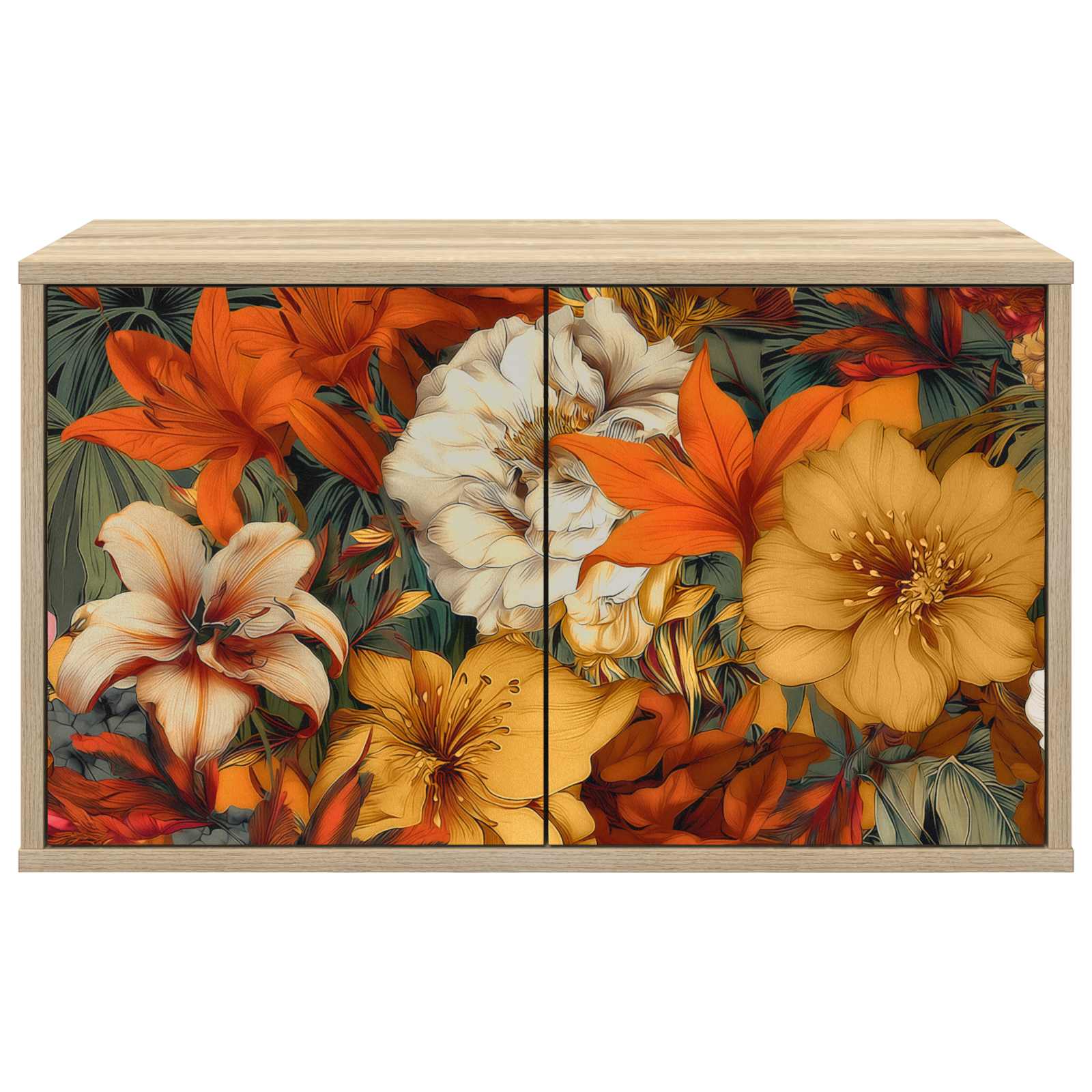 Seinälle kiinnitettävä TV-kaapisto GENNEP 69 x 33 x 40 cm - Image 3
