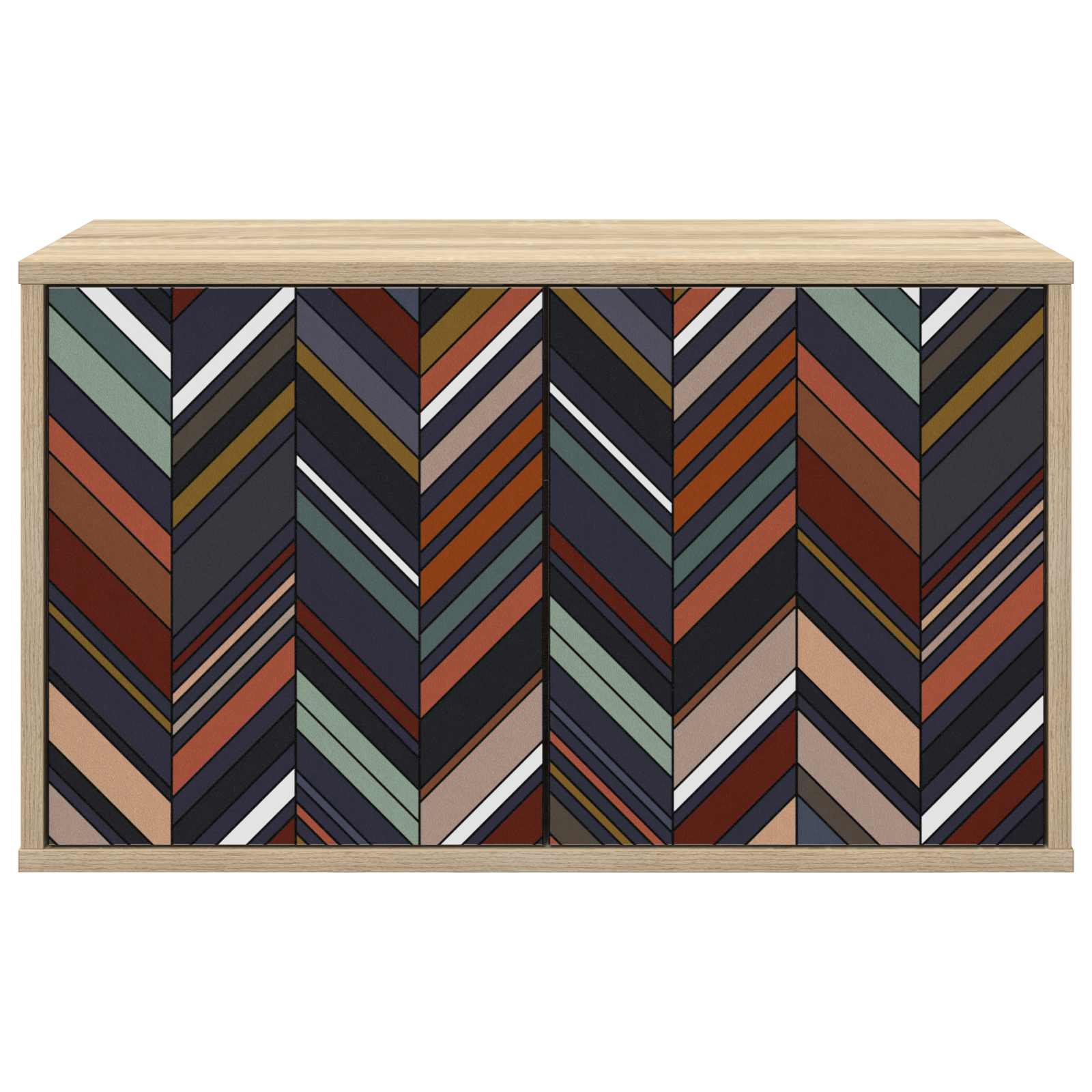 Seinälle kiinnitettävä TV-kaapisto OMMEN 69 x 33 x 40 cm - Image 3