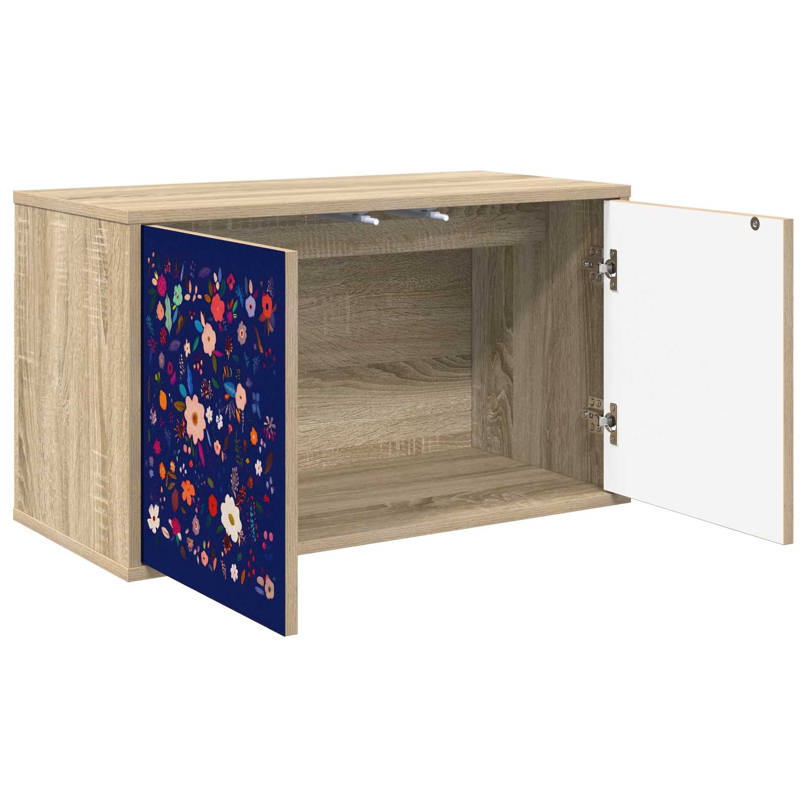 Seinälle kiinnitettävä TV-kaapisto MAINZ 69 x 33 x 40 cm - Image 2
