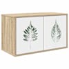 vidaXL Seinale paigaldatav TV kapp HANAU 69 x 33 x 40 cm Sonoma tamm