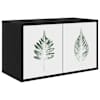 vidaXL Seinale paigaldatav TV kapp HANAU 69 x 33 x 40 cm Must tamm