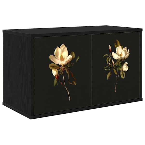 vidaXL Seinale paigaldatav TV kapp BREMEN 69 x 33 x 40 cm Must tamm