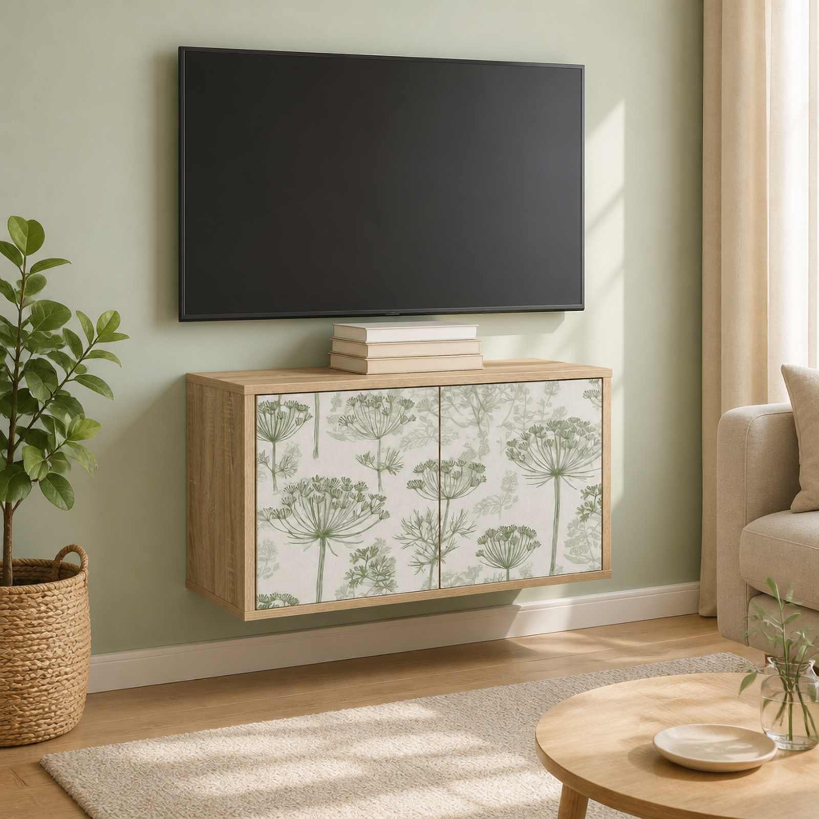 vidaXL Væghængt TV Skab GOTHA 69 x 33 x 40 cm Sonoma-eg