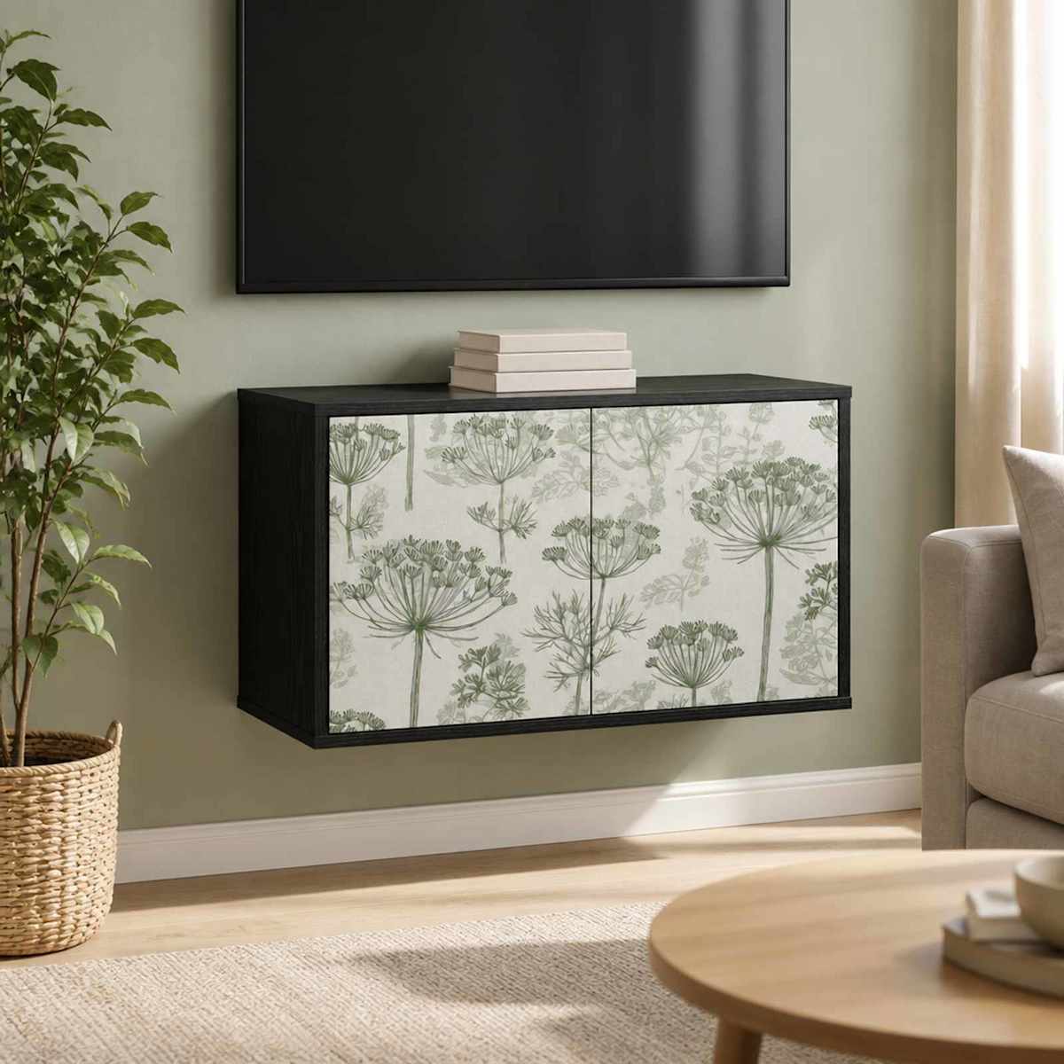 Væghængt TV Skab GOTHA 69 x 33 x 40 cm Konstrueret træ