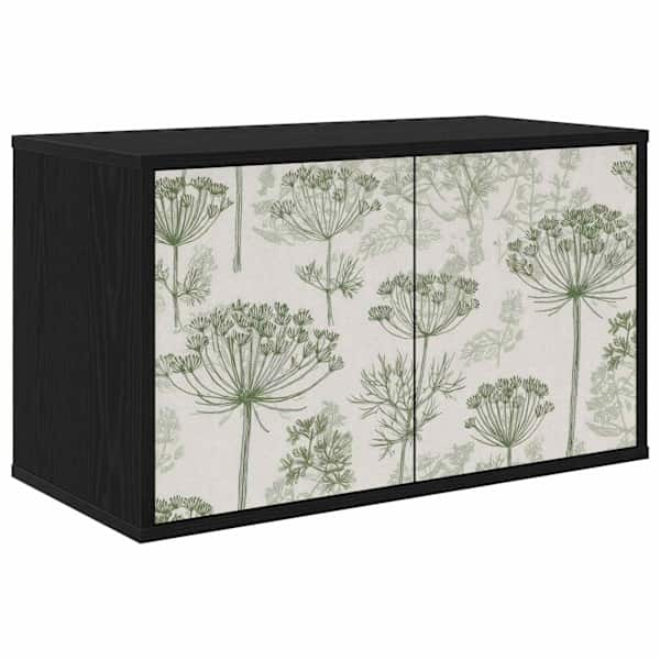 vidaXL Seinale paigaldatav TV kapp GOTHA 69 x 33 x 40 cm Must tamm