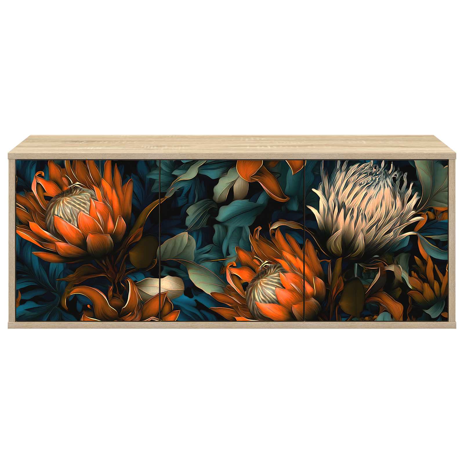 Seinälle kiinnitettävä TV-kaapisto LOCHEM 102 x 33 x 40 cm - Image 3
