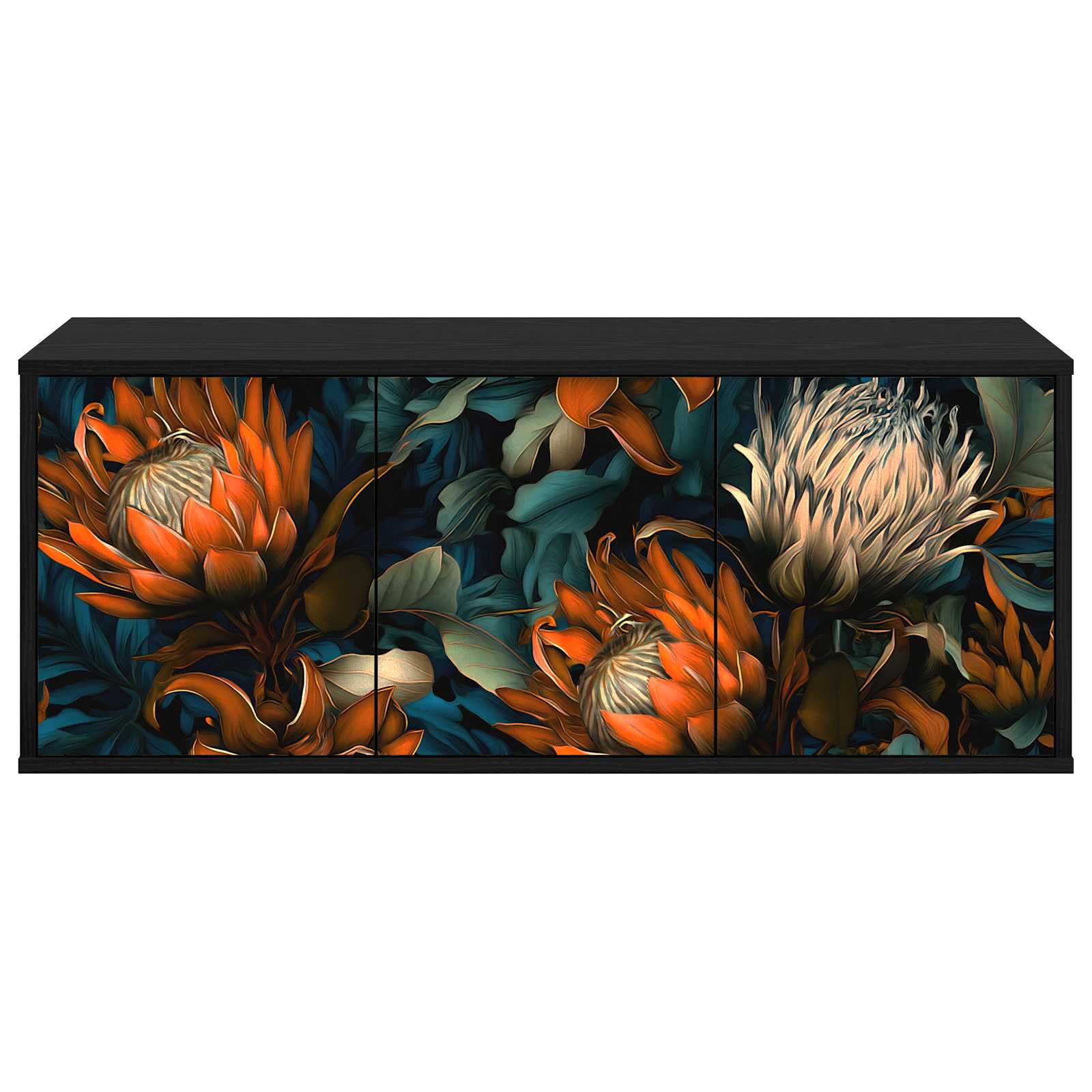 Seinälle kiinnitettävä TV-kaapisto LOCHEM 102 x 33 x 40 cm - Image 3