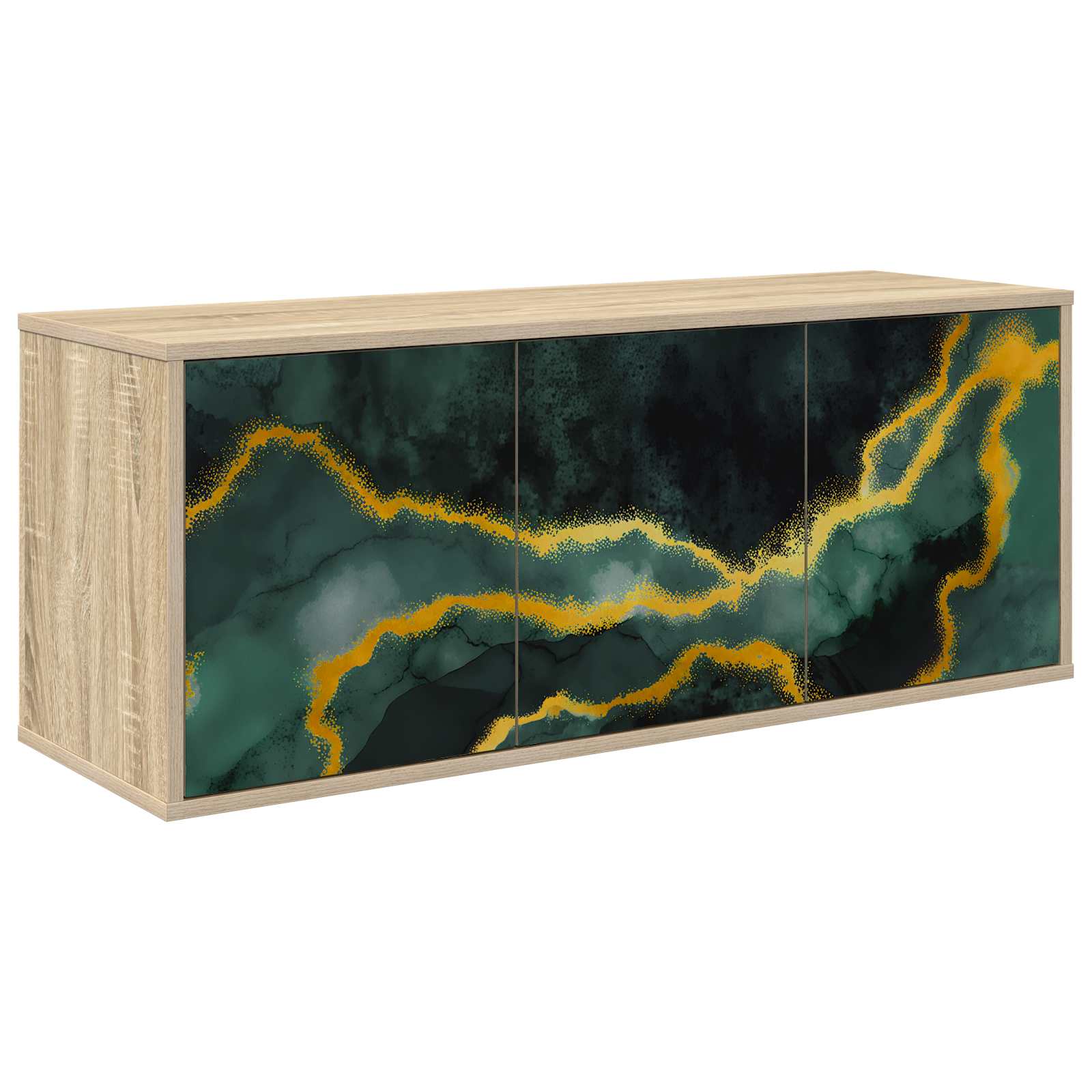 Seinälle kiinnitettävä TV-kaapisto WIJHE 102 x 33 x 40 cm - Image 2
