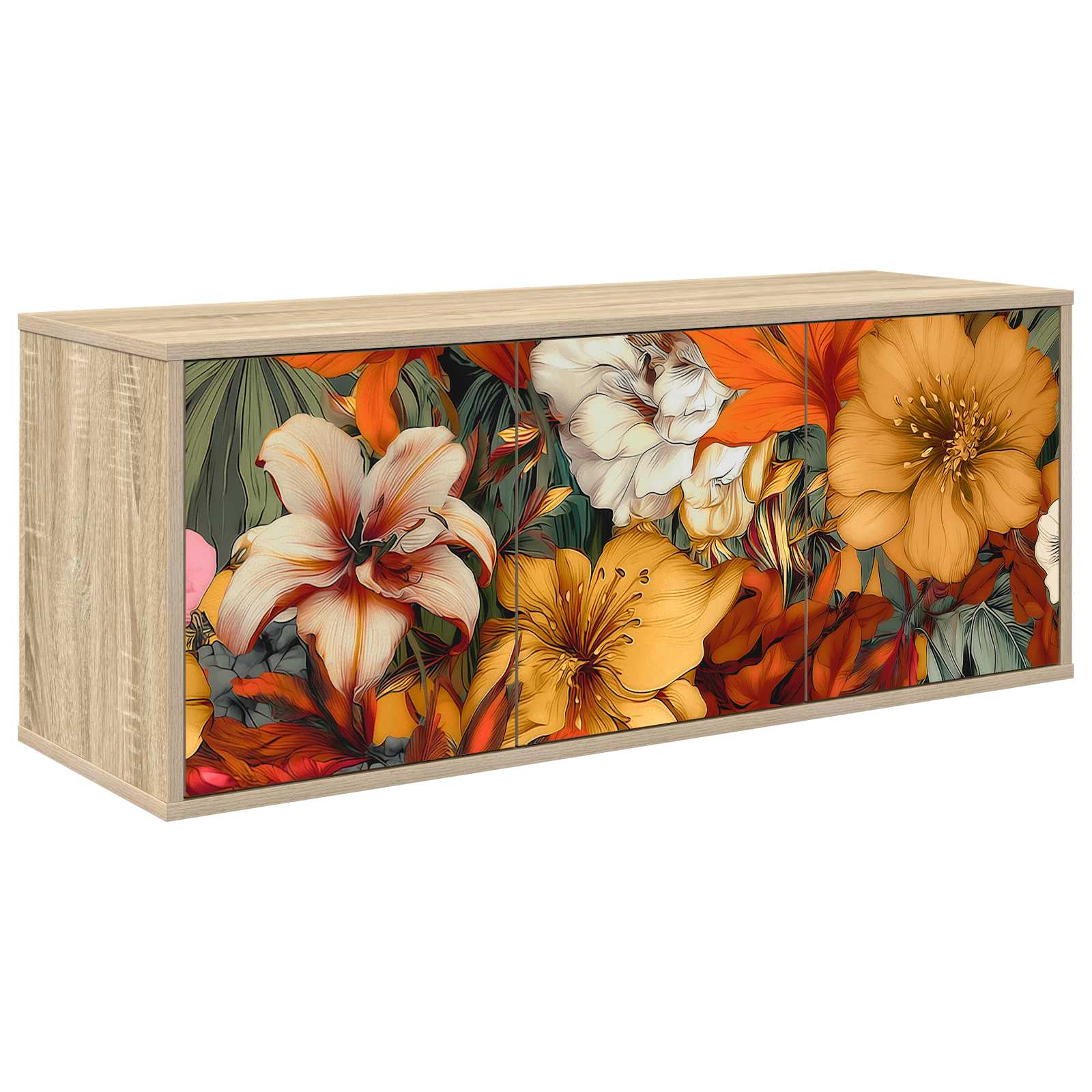 Seinälle kiinnitettävä TV-kaapisto GENNEP 102 x 33 x 40 cm