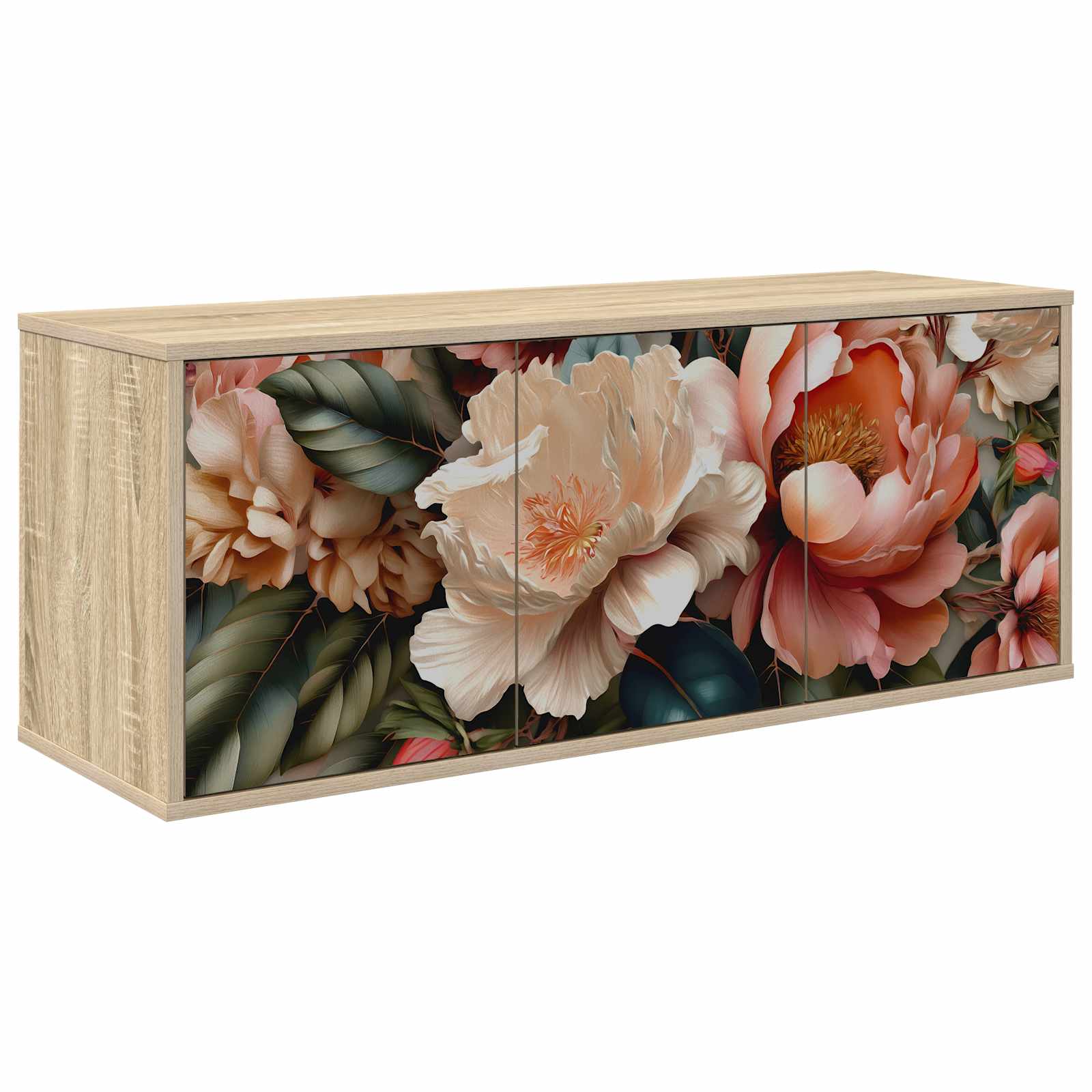 Seinälle kiinnitettävä TV-kaapisto BORNE 102 x 33 x 40 cm