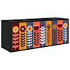 vidaXL Seinale paigaldatav TV kapp ESSEN 102 x 33 x 40 cm Must tamm