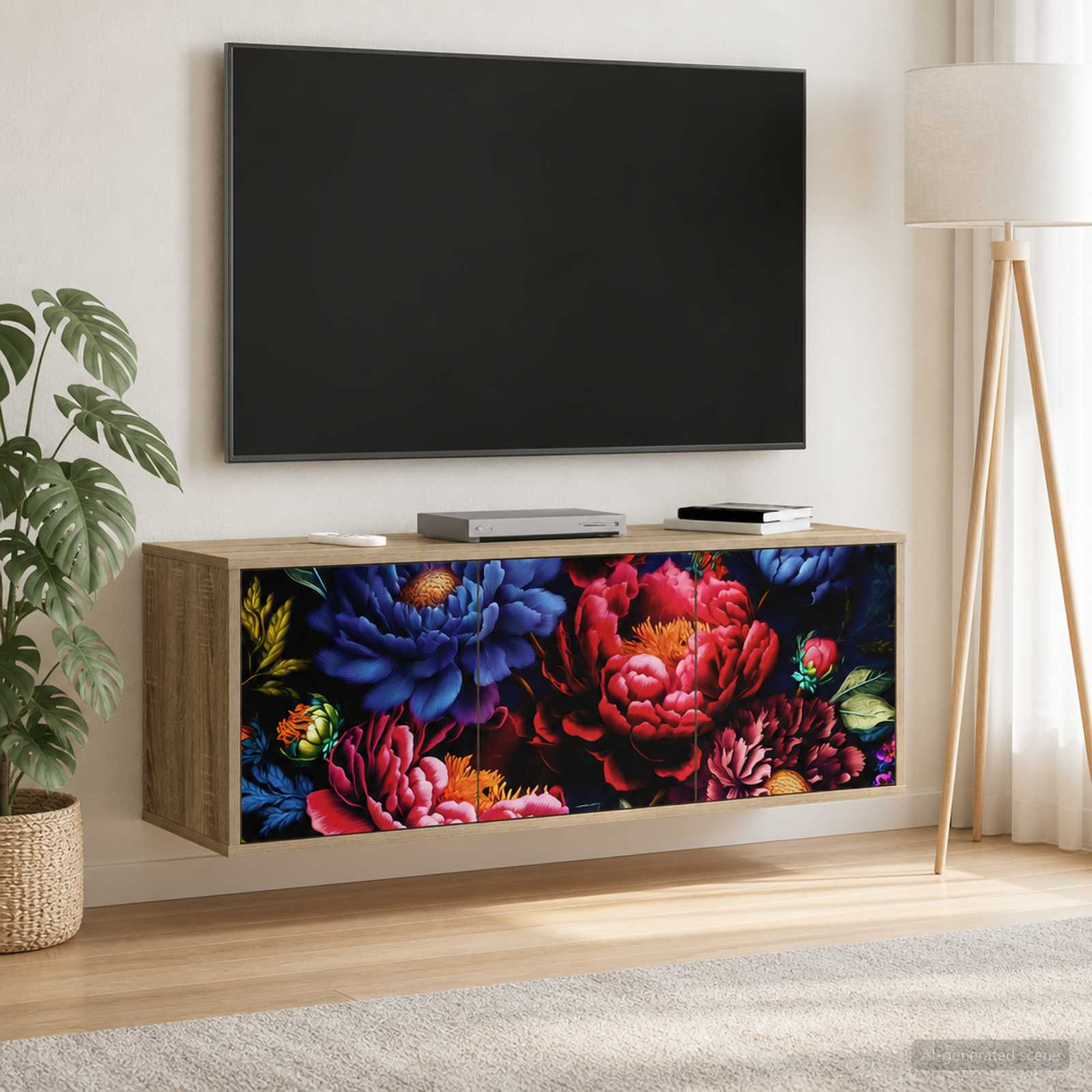 vidaXL Væghængt TV Skab KIEL 102 x 33 x 40 cm Sonoma-eg