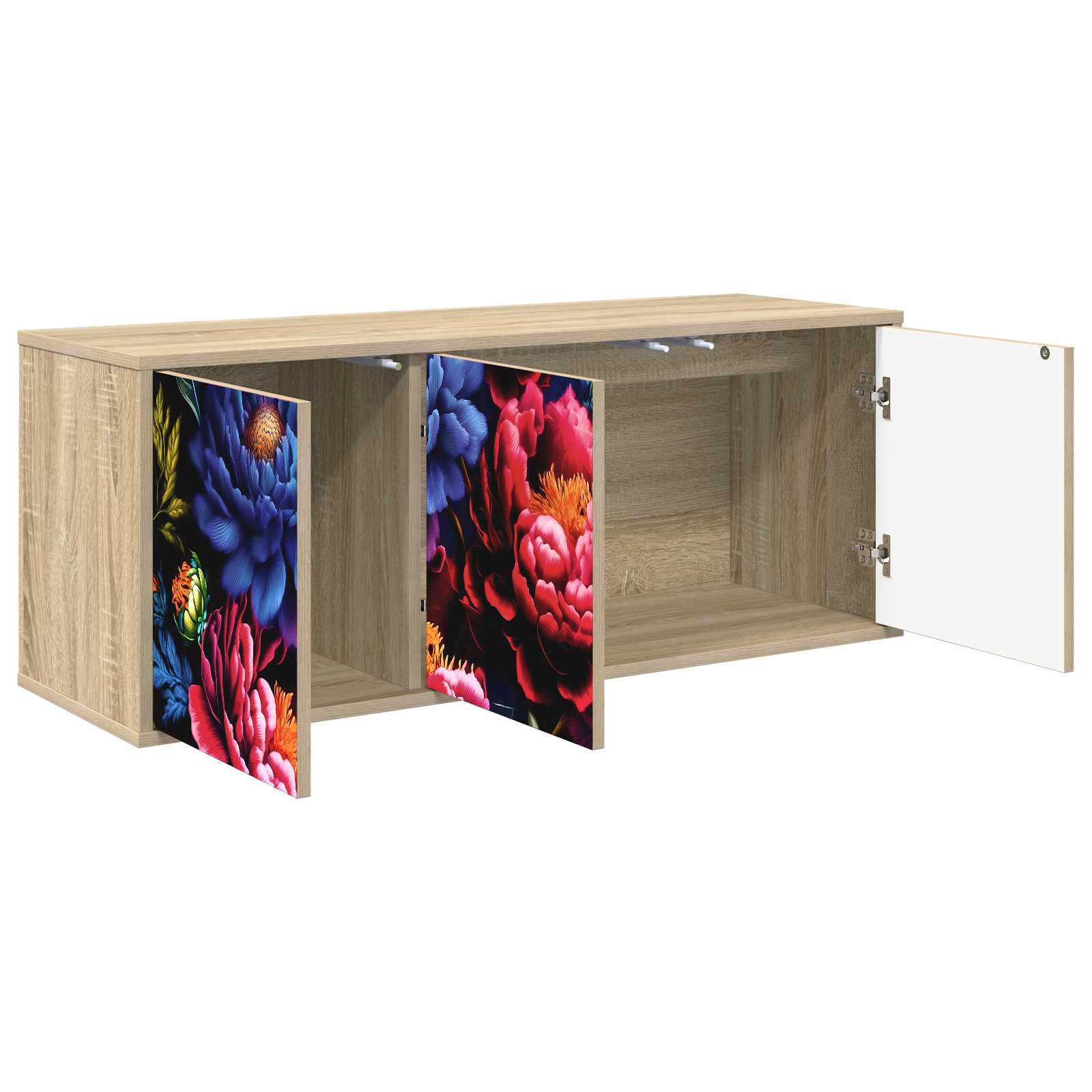 Seinälle kiinnitettävä TV-kaapisto KIEL 102 x 33 x 40 cm - Image 2