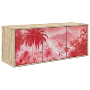 vidaXL Seinale paigaldatav TV kapp AACHEN 102 x 33 x 40 cm Sonoma tamm