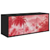 vidaXL Seinale paigaldatav TV kapp AACHEN 102 x 33 x 40 cm Must tamm