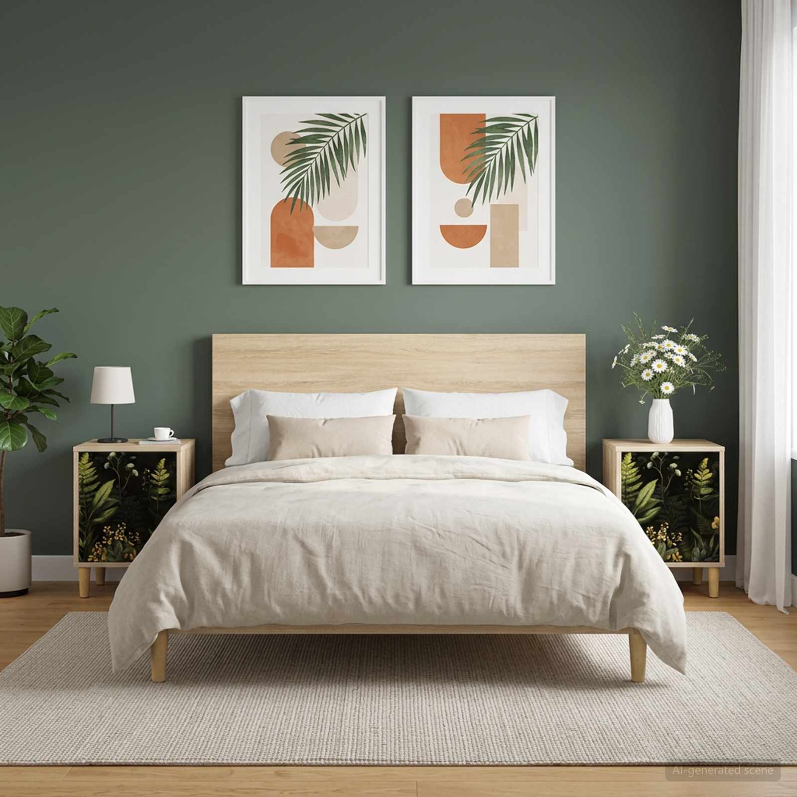 vidaXL Yöpöytäkaappi RHENEN 2 kpl Sonoma-tammi 36 x 33 x 50 cm